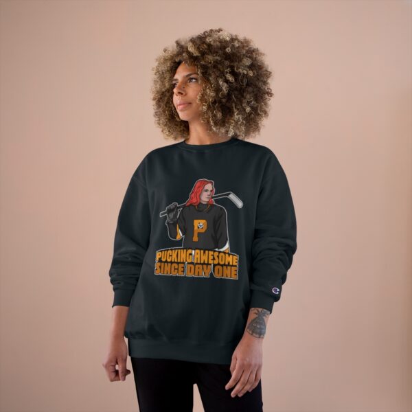 "Pucking Awesome Since Day One" - Champion Sweatshirt - (Ava) - Image 20