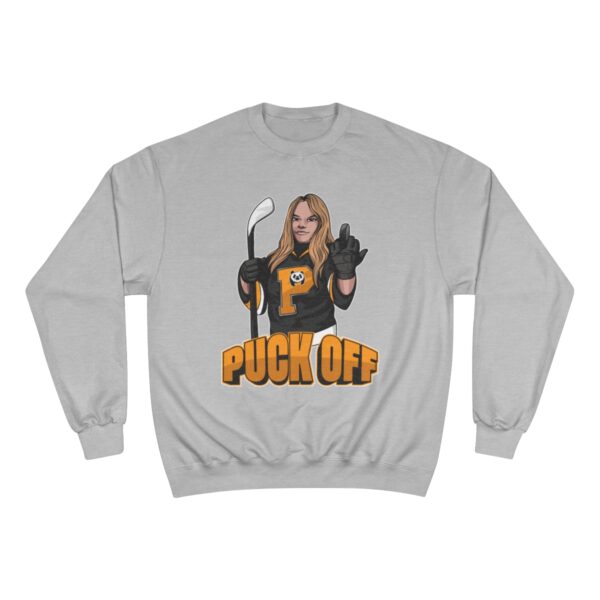 "Puck Off" - Champion Sweatshirt - (Mercedes) - Image 9