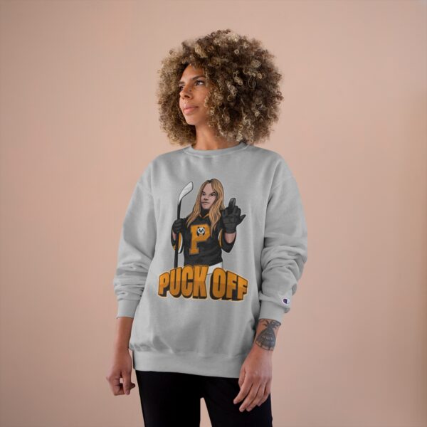 "Puck Off" - Champion Sweatshirt - (Mercedes) - Image 12