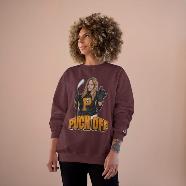 "Puck Off" - Champion Sweatshirt - (Mercedes) - Image 24