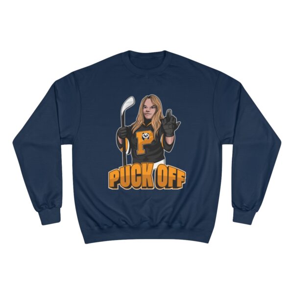 "Puck Off" - Champion Sweatshirt - (Mercedes) - Image 17