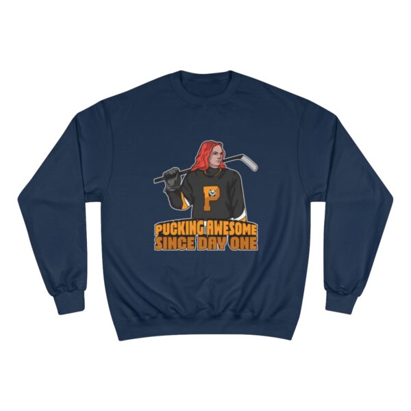 "Pucking Awesome Since Day One" - Champion Sweatshirt - (Ava) - Image 13