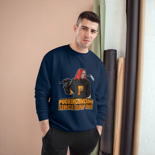 "Pucking Awesome Since Day One" - Champion Sweatshirt - (Ava) - Image 15