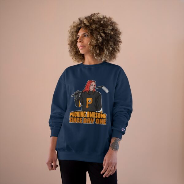 "Pucking Awesome Since Day One" - Champion Sweatshirt - (Ava) - Image 16