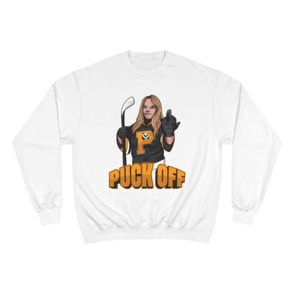 "Puck Off" - Champion Sweatshirt - (Mercedes) - Image 5