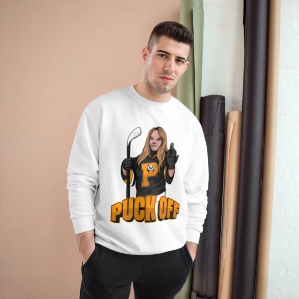 "Puck Off" - Champion Sweatshirt - (Mercedes) - Image 7