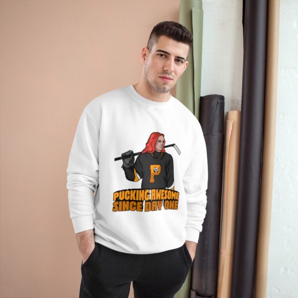 "Pucking Awesome Since Day One" - Champion Sweatshirt - (Ava) - Image 7