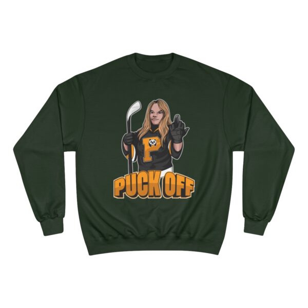 "Puck Off" - Champion Sweatshirt - (Mercedes) - Image 13