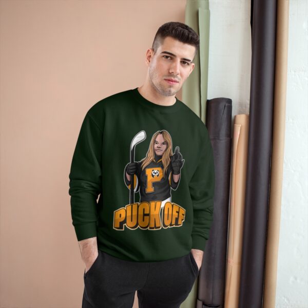 "Puck Off" - Champion Sweatshirt - (Mercedes) - Image 15