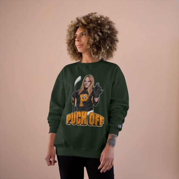 "Puck Off" - Champion Sweatshirt - (Mercedes) - Image 16