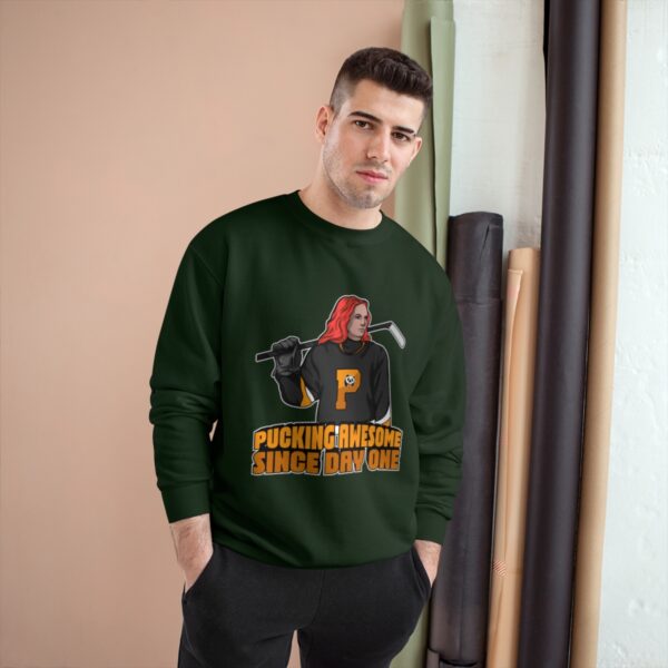 "Pucking Awesome Since Day One" - Champion Sweatshirt - (Ava) - Image 3