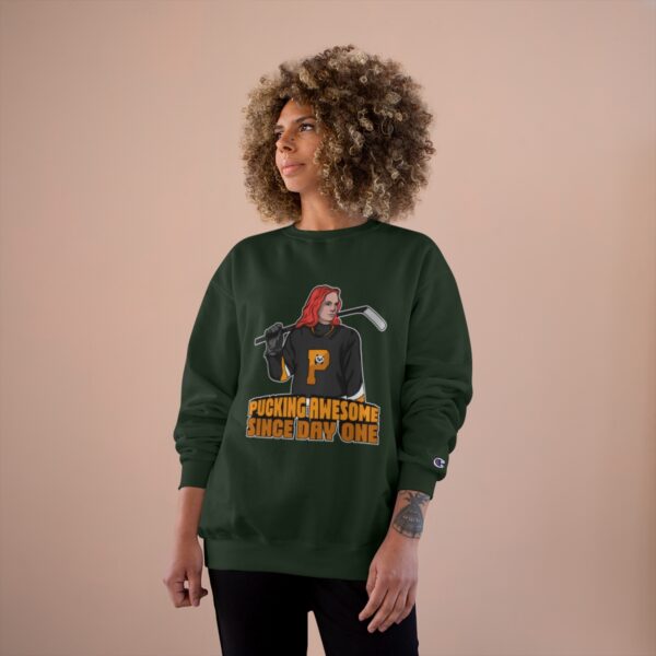 "Pucking Awesome Since Day One" - Champion Sweatshirt - (Ava) - Image 4